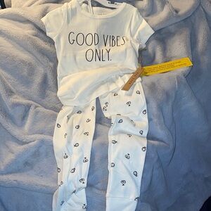 Rae Dunn “Good Vibes Only” Toddler Sleep Set